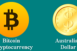1 BTC to AUD Conversion from Cryptocurrency Exchange
