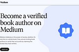 Medium.com Author Verification Page Screenshot