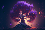 The purple tree of eternal life