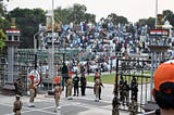 Perspective transition at Wagah Border