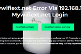 Fix Mywifiext.net Error Via 192.168.1.250 | Mywifiext.net Login