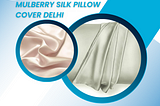 Mulberry silk pillow cover Delhi | Furbo Store