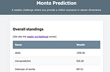 A Weekly Monte Carlo Game to Predict Sector Returns