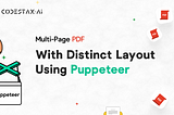 Multi-Page PDF with Distinct Layout Using Puppeteer