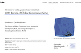 2023 Future of Global Governance Series — Conference Call for Abstracts
