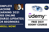 Complete Udemy Free Machine Learning Online Course | Jan 2022 (Updated) | Allin1hub