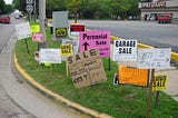 You Can Learn A Lot From Garage Sale Signs