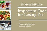 10 Most Effective and Important Foods for Losing Fat