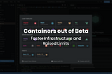 CodeSandbox Containers out of Beta & Improvements