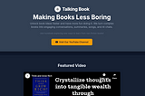Introducing Talking Book