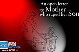 Open letter to Mother who raped her son to cure his homosexuality