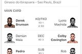 Você viu o anúncio do buscador Bing na transmissão do UFC São Paulo?