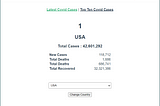 Create COVID-19 Website using Vue + axios to consume Laravel Lumen API