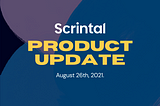 Product Updates: August 26th, 2021