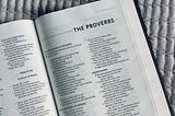6 Powerful Advice From The Book of Proverbs for Your Life.