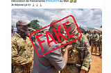 FAUX : Cette photo ne montre pas une décoration de mercenaires Wagner au Mali