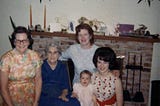 five women representing 5 generations