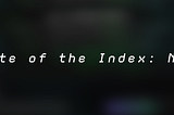 State of the Index Report — NFTP
