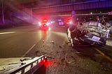 Alleged Minneapolis robbery suspect crashes, flips at 100 mph on 35W