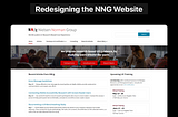 Redesigning the Nielsen Norman Group’s (NN/g) Website