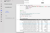 Teradata VantageCloud console displaying compute group availability, overlaid with a Jupyter notebook cell executing a Named Entity Recognition (NER) script using the Apply function for in-database processing.