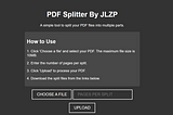 Building My First Web Service: Splitting PDFs