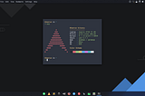 Tampilan Arch Linux — terminal tanpa title bar