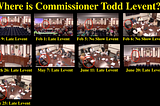 Empty Seat: Commissioner Todd Levent’s Attendance Problem