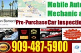 Mobile Auto Mechanic San Bernardino Pre-Purchase Car Inspection