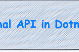 Minimal API in dotnet