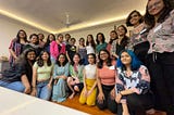 A group of people from the in person meet-up in Mumbai to celebrate OFC turning 4