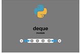 deque(collections) in Python