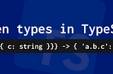 Deep Flatten types in typescript