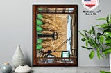 HOT John Deere cabin view poster