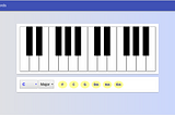 “Piano Chords” app and the principles behind it