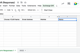 Developing Exchange Gift Generator with Forms/Spreadsheets and Apps Script