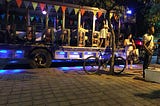 A Chiva Bus and a Discovery on a Colombian Beach