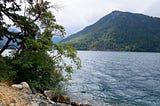 Landscape photo of Lake Crescent in Washington State, USA.