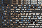 How to fix “egrep: error while loading shared libraries:”