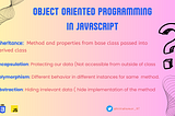 Object Oriented Programming in JavaScript