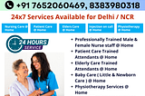 24x7 Nursing Care Services At Home In Delhi NCR