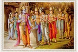 Lord Krishna And Pandavas :