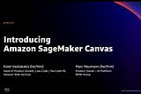 SageMaker Canvas — re:Invent 2021