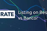Listing on BestRate vs Bancor — BestRate