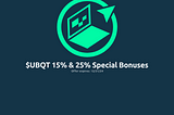 Support the $UBQT Price Rally and Unlock Exclusive Rewards (up to 25% guaranteed monthly) via Alcor…