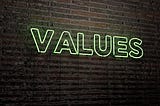 Live Your Values, Not Your Valuation