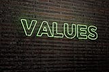 Live Your Values, Not Your Valuation