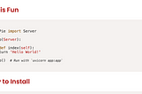A New Small Python Web Framework Is Here!