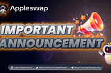 📢 Announcement regarding the increase of tax fees on Appleswap🚀