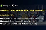 BobaBrewery × MACC 30 MACC Pass Winner List